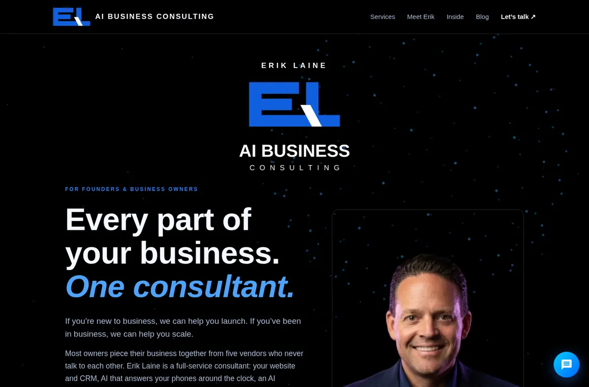 The Advisor design, based on a website we built