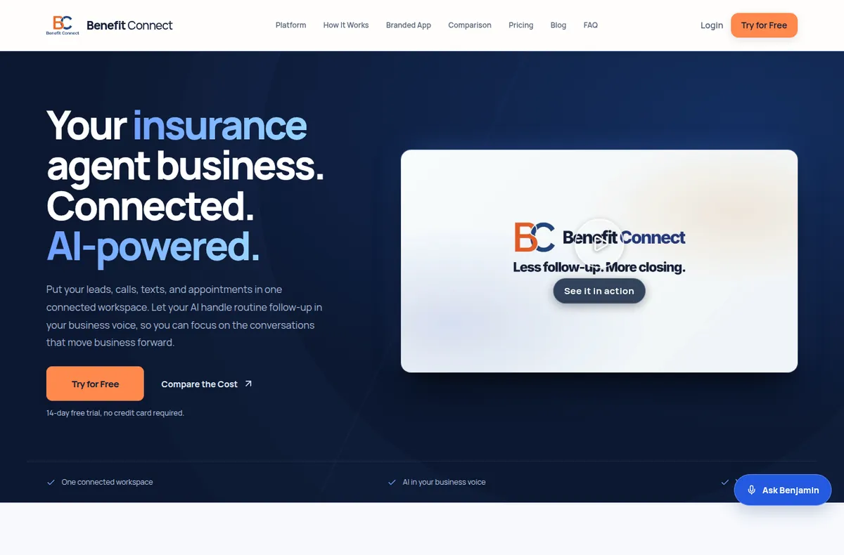 The Platform design, based on a website we built